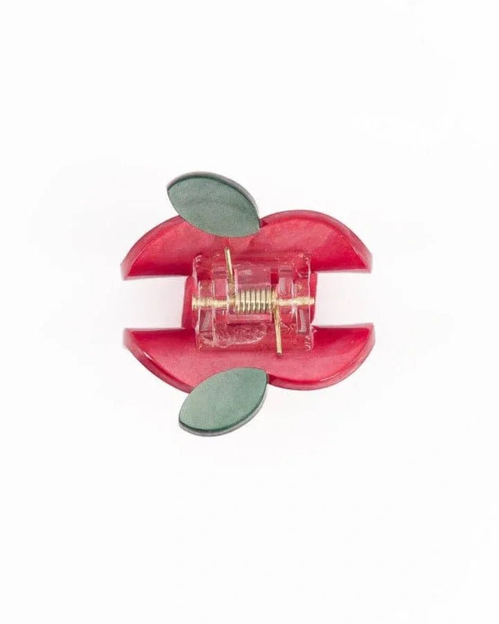 Luciole et Petit Pois - APFEL Mini - Haarclip für Kinder - ROSA ECK