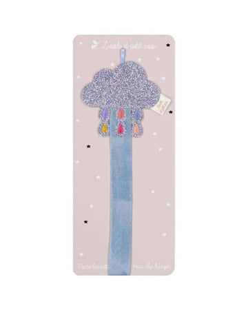 Luciole et Petit Pois - MULTI CLOUD Wandhalter für Mini - Haarspangen - ROSA ECK