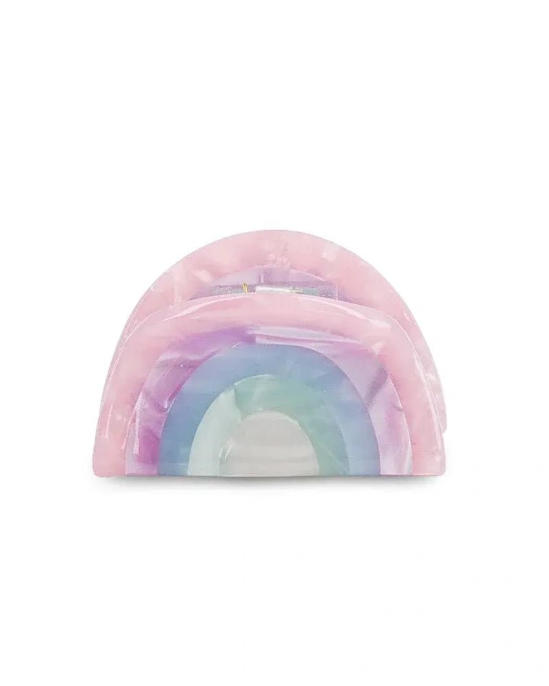 Luciole et Petit Pois - REGENBOGEN Mini - Haarclip - ROSA ECK