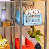 Made Crate - Klappbox Midi Crystal Blue - ROSA ECK - Blau, ,