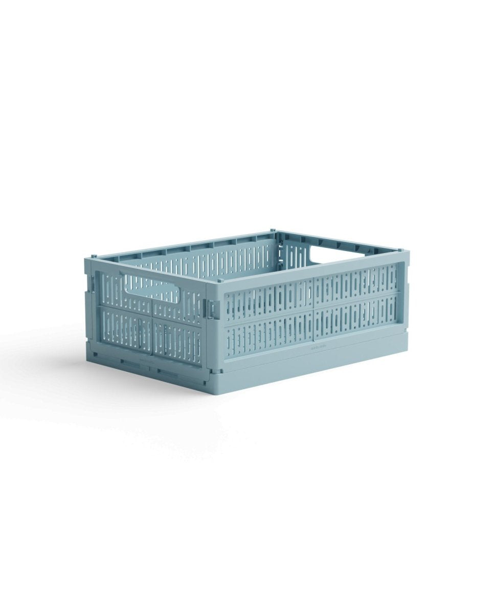 Made Crate - Klappbox Midi Crystal Blue - ROSA ECK - Blau, ,