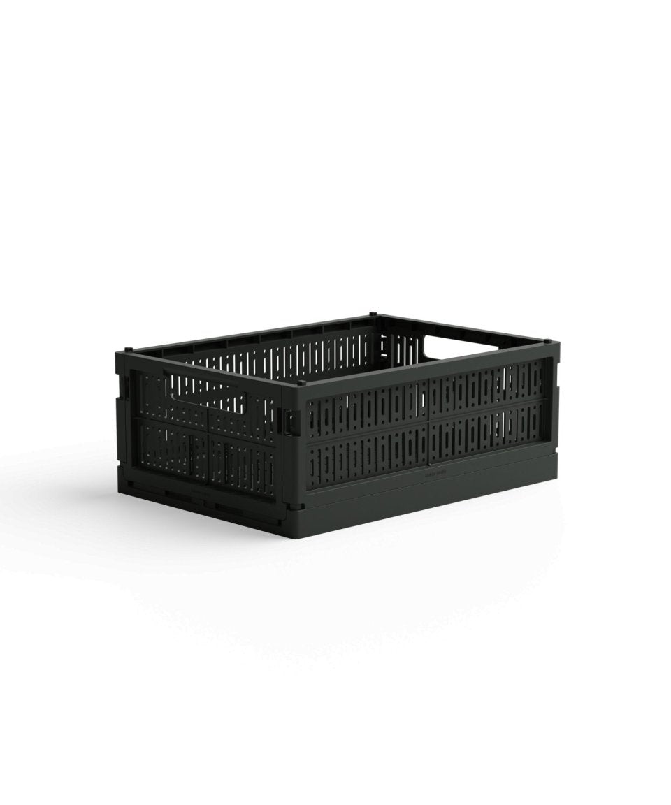 Made Crate - Klappbox Midi Washed Black Sweater - ROSA ECK - Schwarz, ,