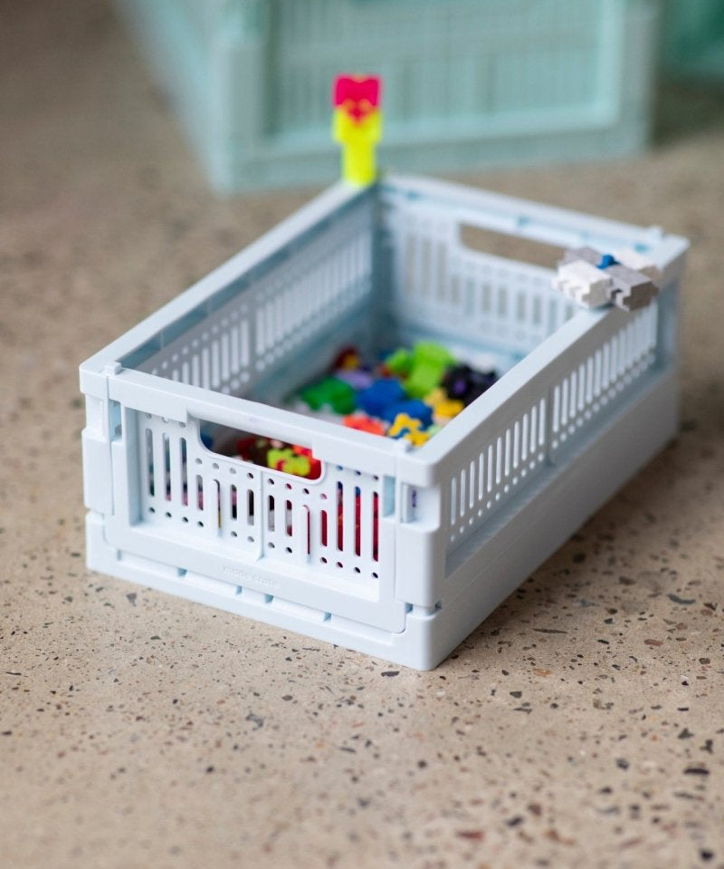 Made Crate - Klappbox Mini Ice Cube Blue - ROSA ECK - Blau, ,