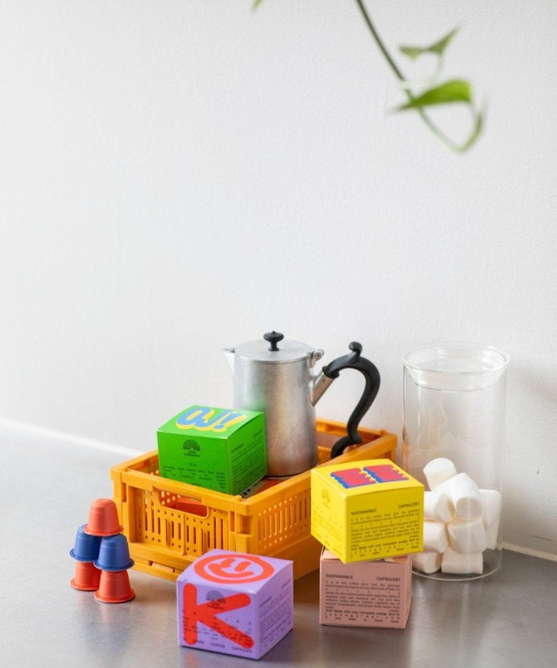Made Crate - Klappbox Mini Mustard - ROSA ECK - Gelb, ,