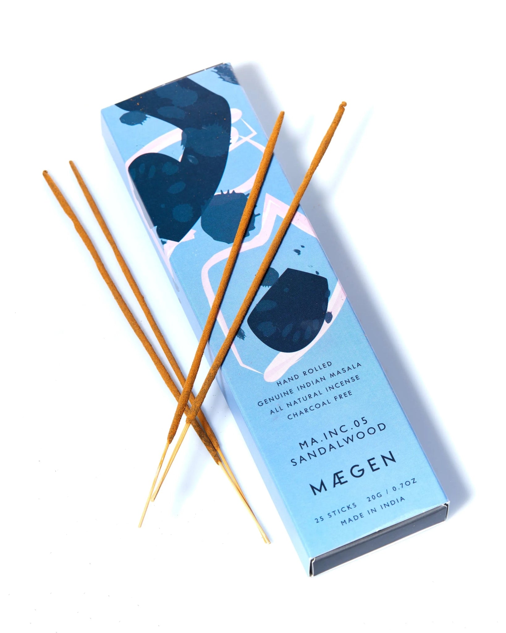 MAEGEN - SANDALWOOD Räucherstäbchen (25 Stück) - Räucherstäbchen - ROSA ECK Concept Store