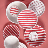 Magazin Minori - STRIPES Espressotasse mit Untersetzer • tramonto red - ROSA ECK Concept Store