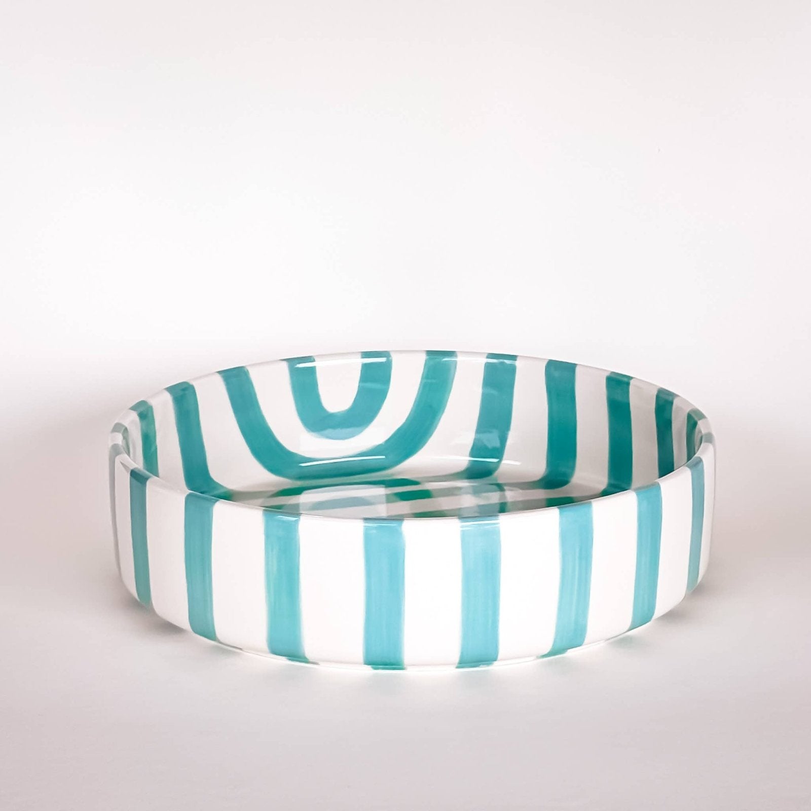 Magazin Minori - STRIPES Große Schale • Amalfi Mint - ROSA ECK
