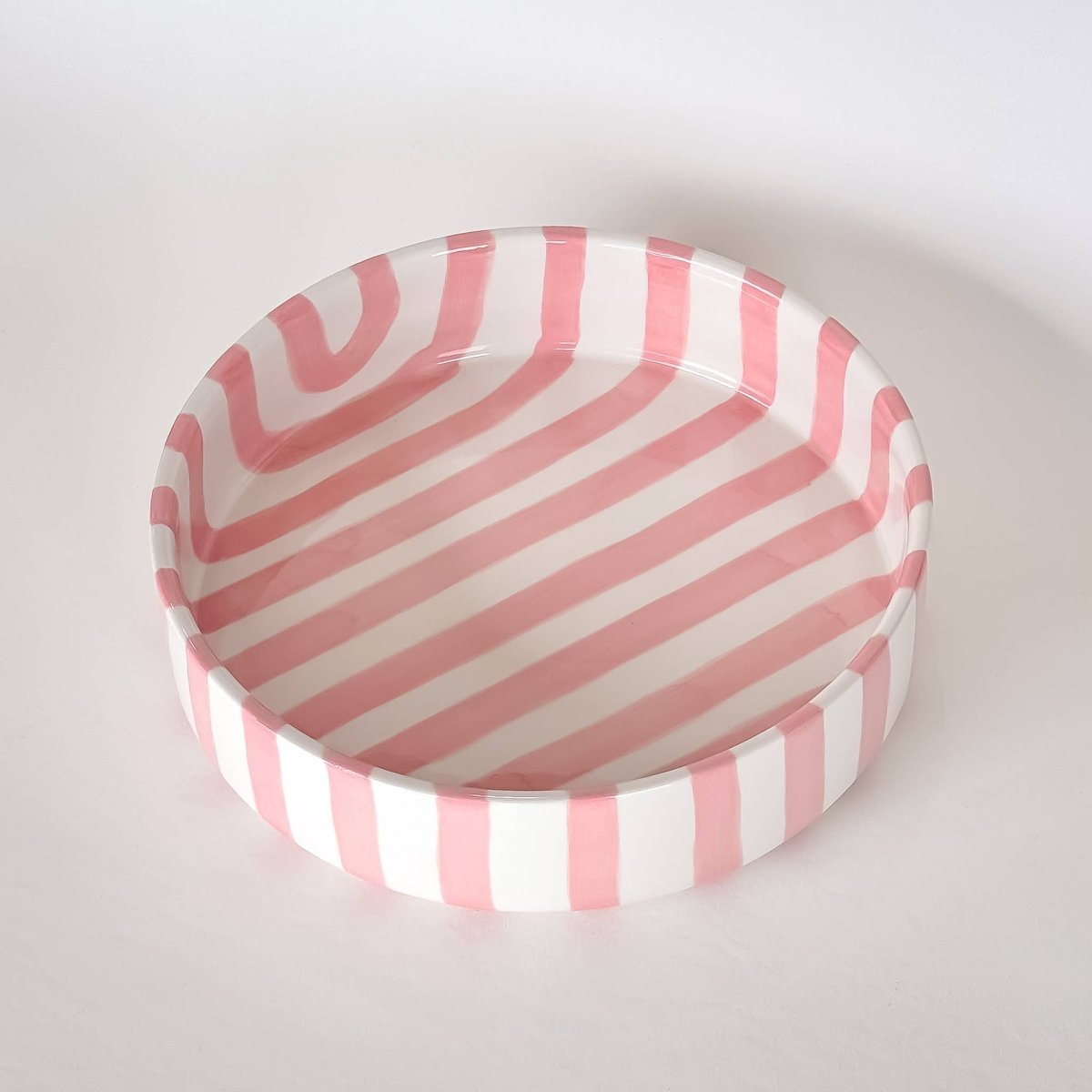 Magazin Minori - STRIPES Große Schale mit Streifen • incanto rose - Schüssel - ROSA ECK Concept Store