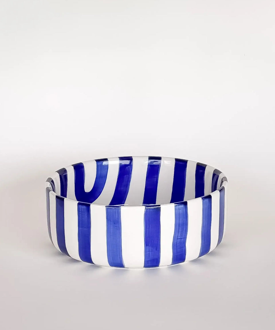 Magazin Minori - STRIPES Schale (600 ml) • mare blue - Schüssel - ROSA ECK Concept Store