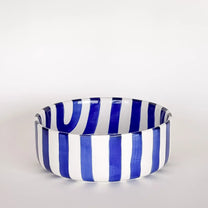 Magazin Minori - STRIPES Schale (600 ml) • mare blue - Schüssel - ROSA ECK Concept Store