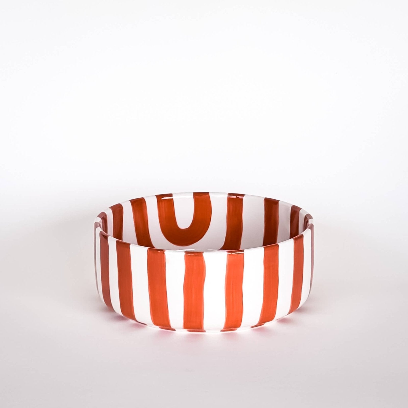 Magazin Minori - STRIPES Schale mit Streifen • Terracotta Orange - Schüssel - ROSA ECK