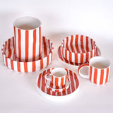 Magazin Minori - STRIPES Schale mit Streifen • Terracotta Orange - Schüssel - ROSA ECK