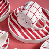 Magazin Minori - STRIPES Tasse (300 ml) • tramonto red - ROSA ECK Concept Store