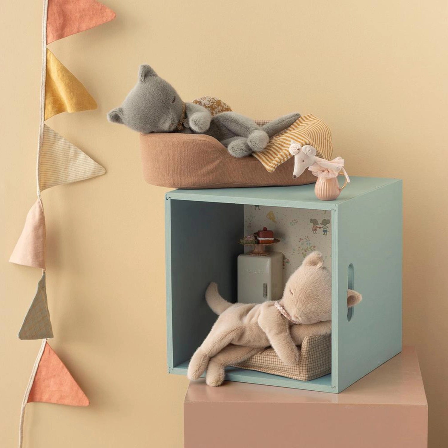 Maileg - Kuschelkorb für Kuscheltiere (Small) • Braun - ROSA ECK