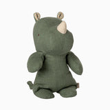 Maileg - SAFARI FRIENDS Kleines Nashorn Kuscheltier • Salbei - ROSA ECK