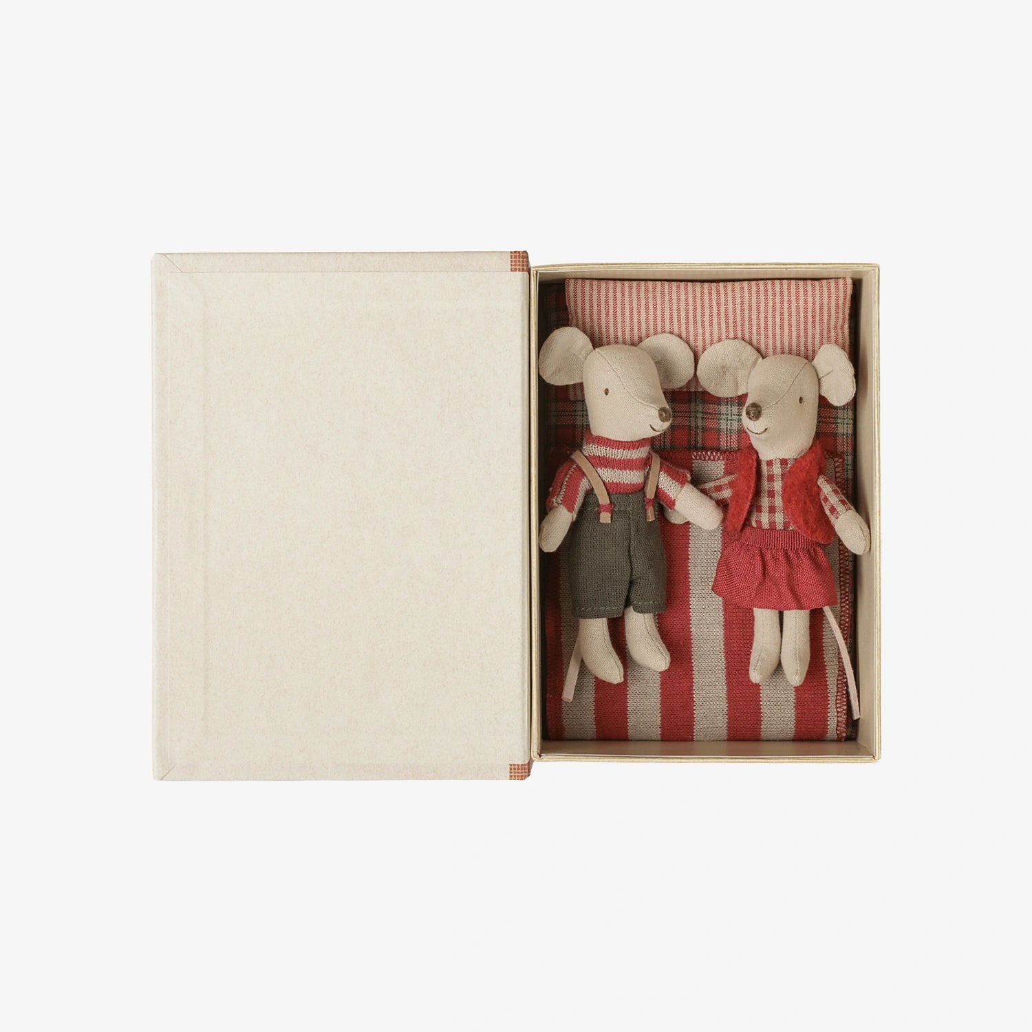 Maileg - Weihnachts-Zwillingsmäuse im Buch – Kleine Schwester und Kleiner Bruder - ROSA ECK