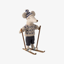 Maileg - Wintermaus mit Ski – Papa - ROSA ECK
