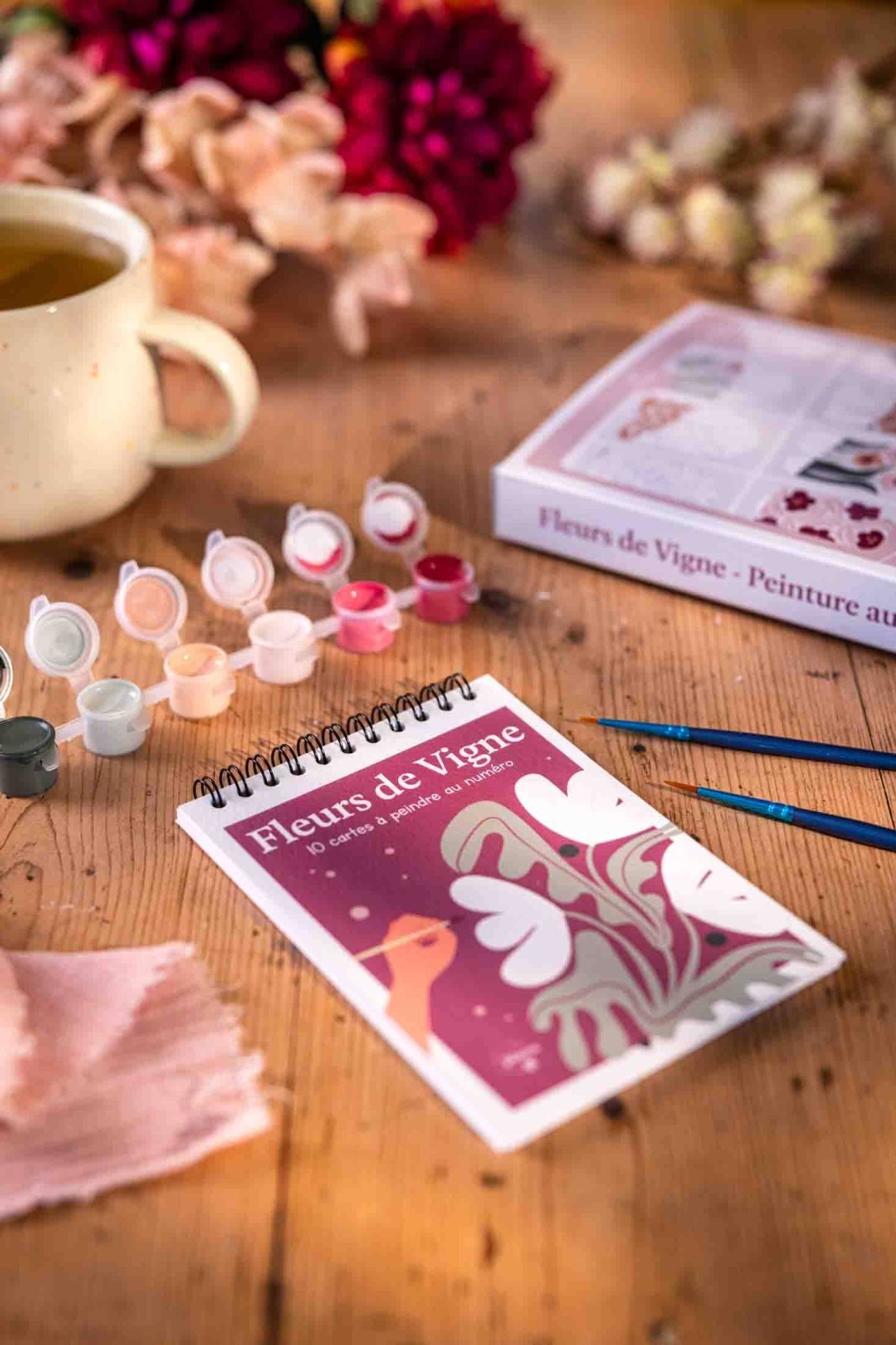 Maison Joliette - Malen nach Zahlen Set • Vine Flowers - ROSA ECK