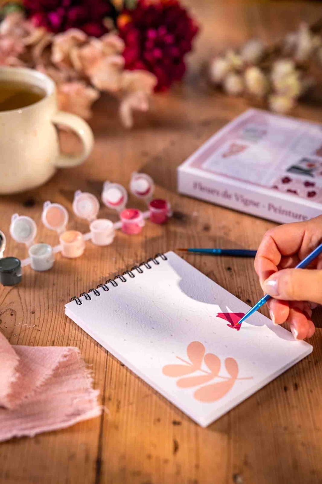 Maison Joliette - Malen nach Zahlen Set • Vine Flowers - ROSA ECK