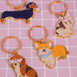 MALICIEUSE - CORGI Schlüsselanhänger - ROSA ECK