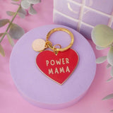 MALICIEUSE - POWER MAMA Schlüsselanhänger - ROSA ECK