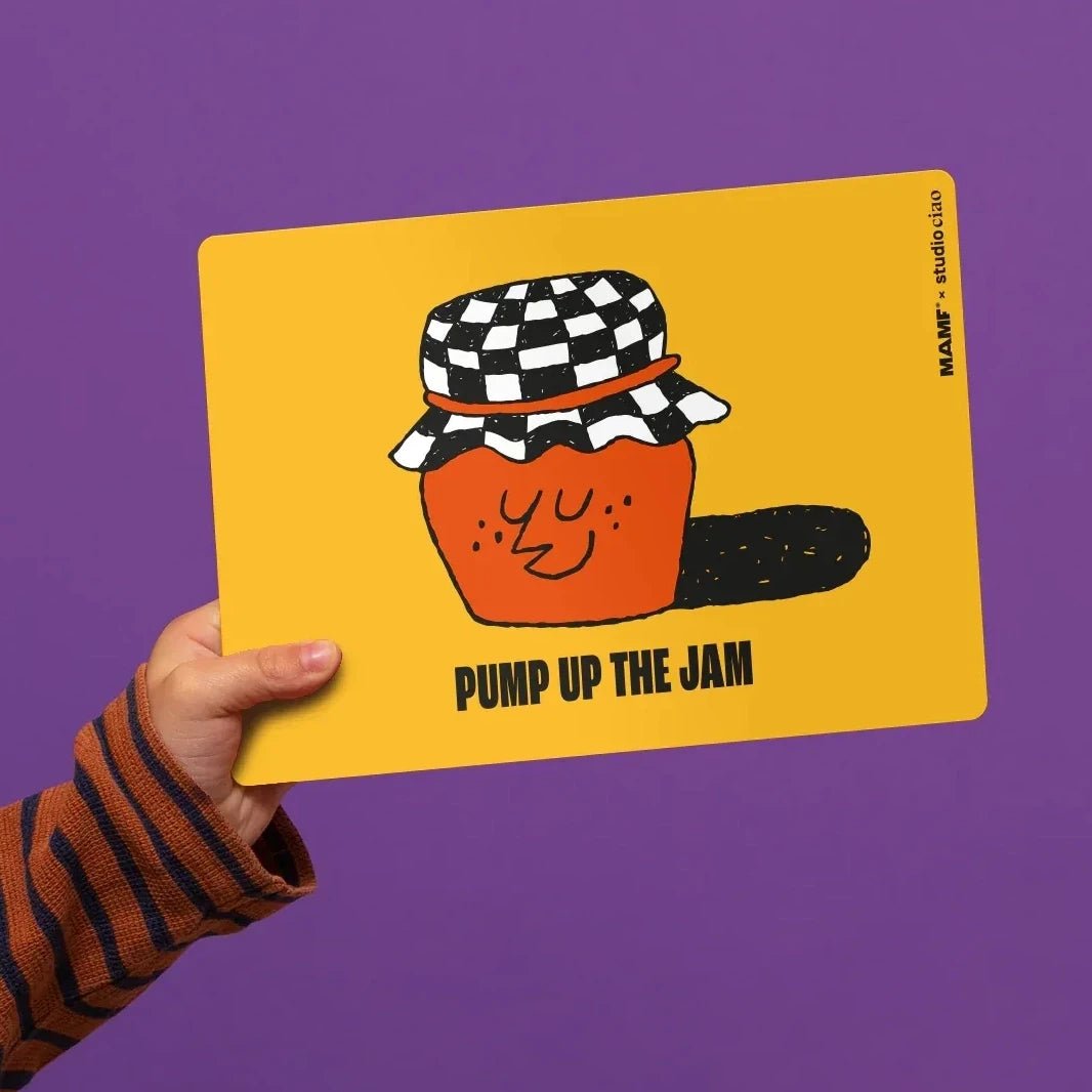 MAMF - PUMP UP THE JAM Frühstücksbrettchen - Tablett - ROSA ECK Concept Store