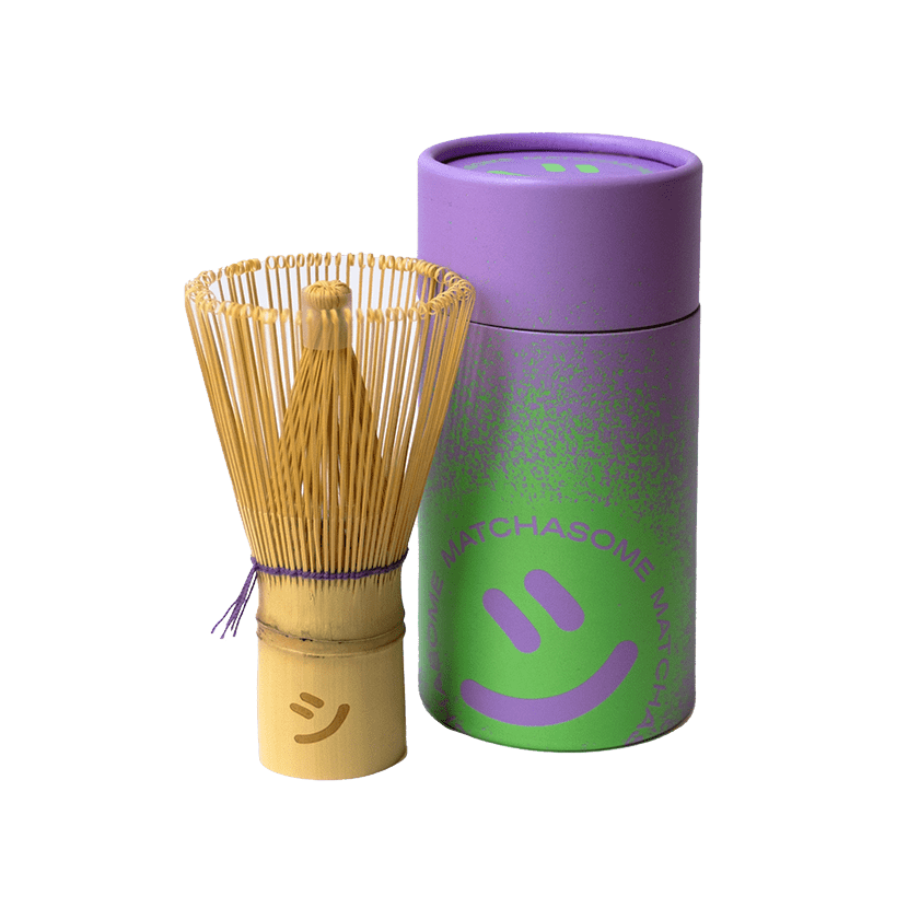 Matchasome - Matcha Besen • Happy Classic (Purple Thread) - Matcha - Zubehör - ROSA ECK