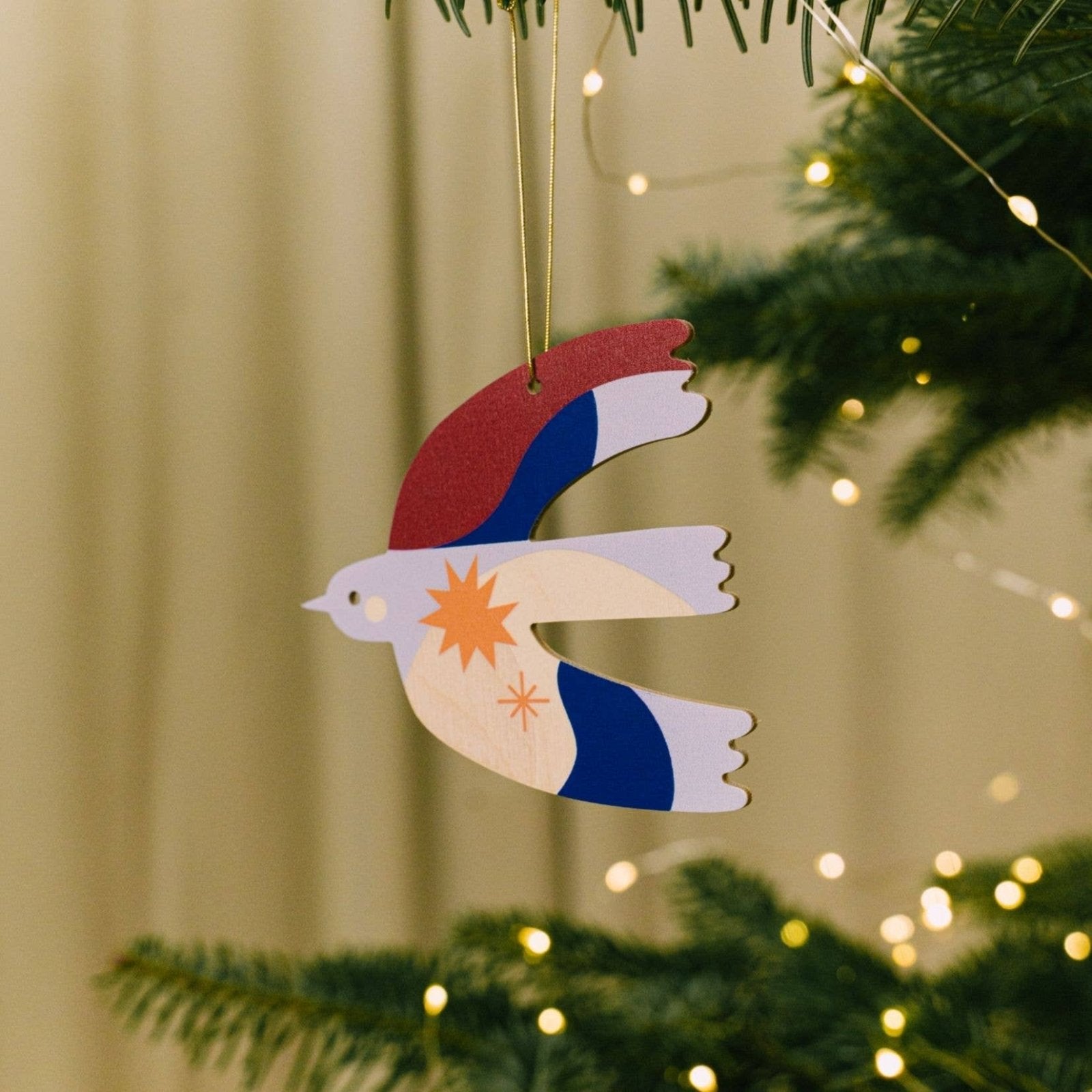 milin - Weihnachtsanhänger aus Holz • Bird - Dekoration - ROSA ECK