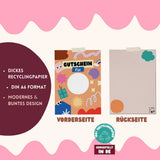 Modern Kids Art - DIY Gutschein Rubbellos - ROSA ECK