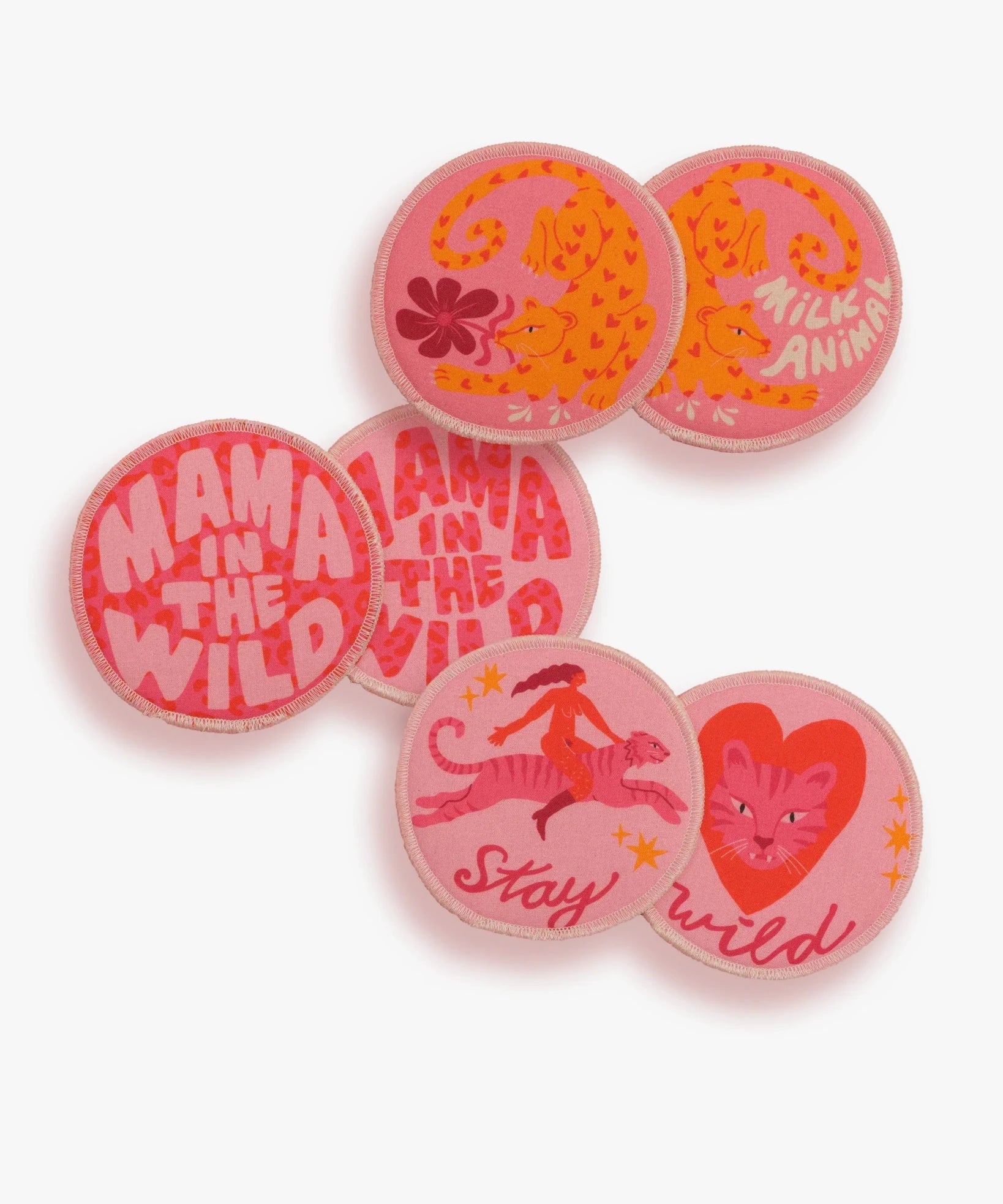 moodie - Waschbare Stilleinlagen (3er - Set) • Stay Wild - ROSA ECK