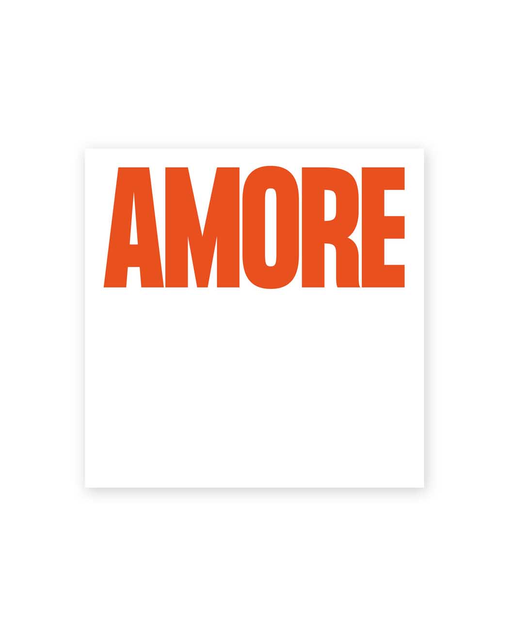 Navucko - AMORE Haftnotizen | Weiß/Rot - Notizblock - ROSA ECK - , ,