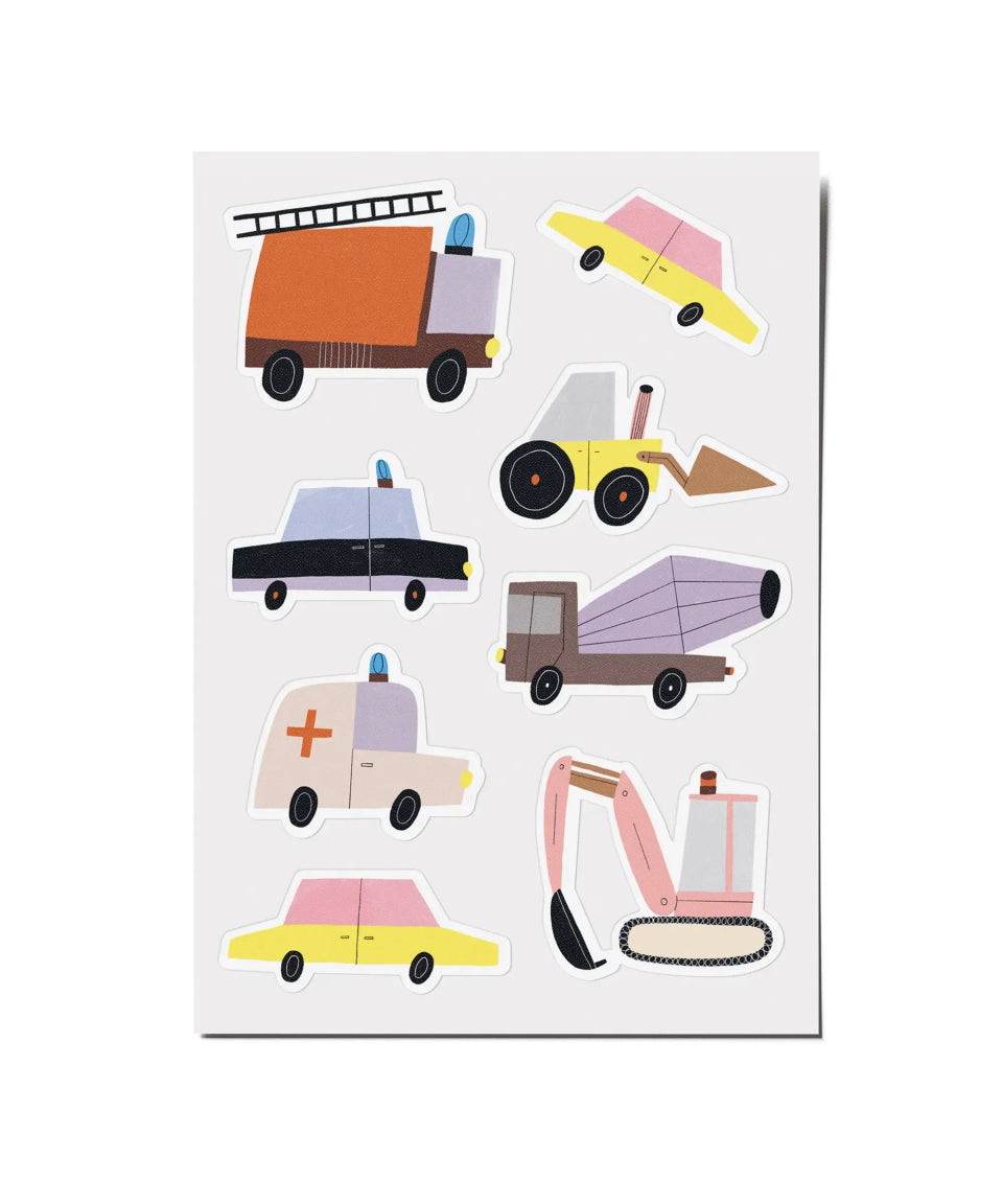nuukk - Stickerbogen • Autos - Sticker - ROSA ECK Concept Store