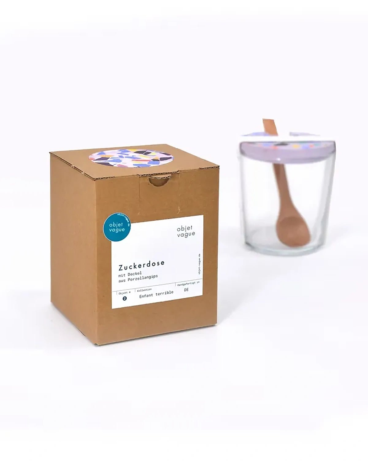 objet vague - BOLD Terrazzo Zuckerdose (366 ml) • Sand - ROSA ECK