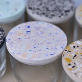 objet vague - Terrazzo Salzdose • Creme - lila - Dose - ROSA ECK Concept Store