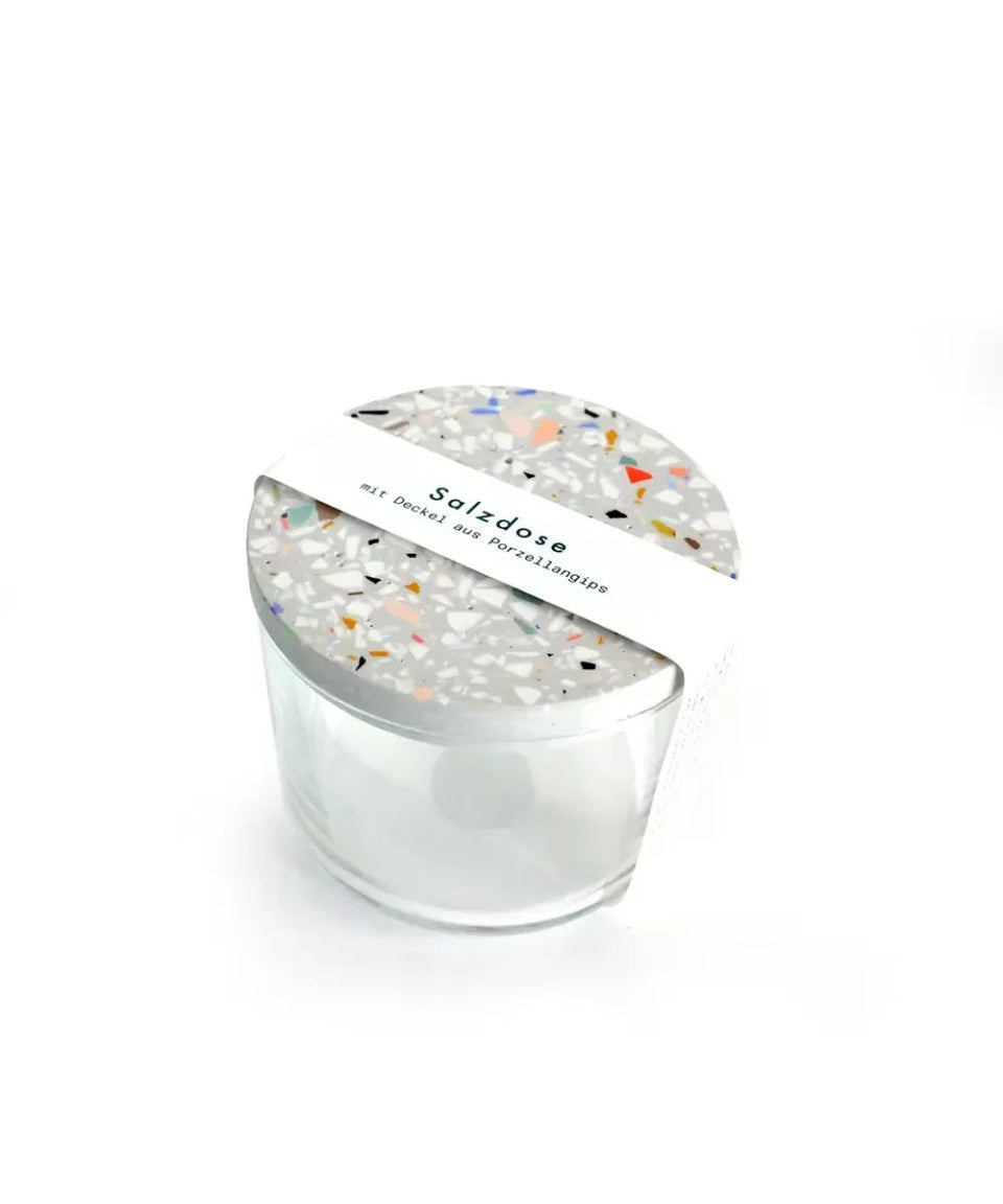 objet vague - Terrazzo Salzdose • Grau - Dose - ROSA ECK Concept Store