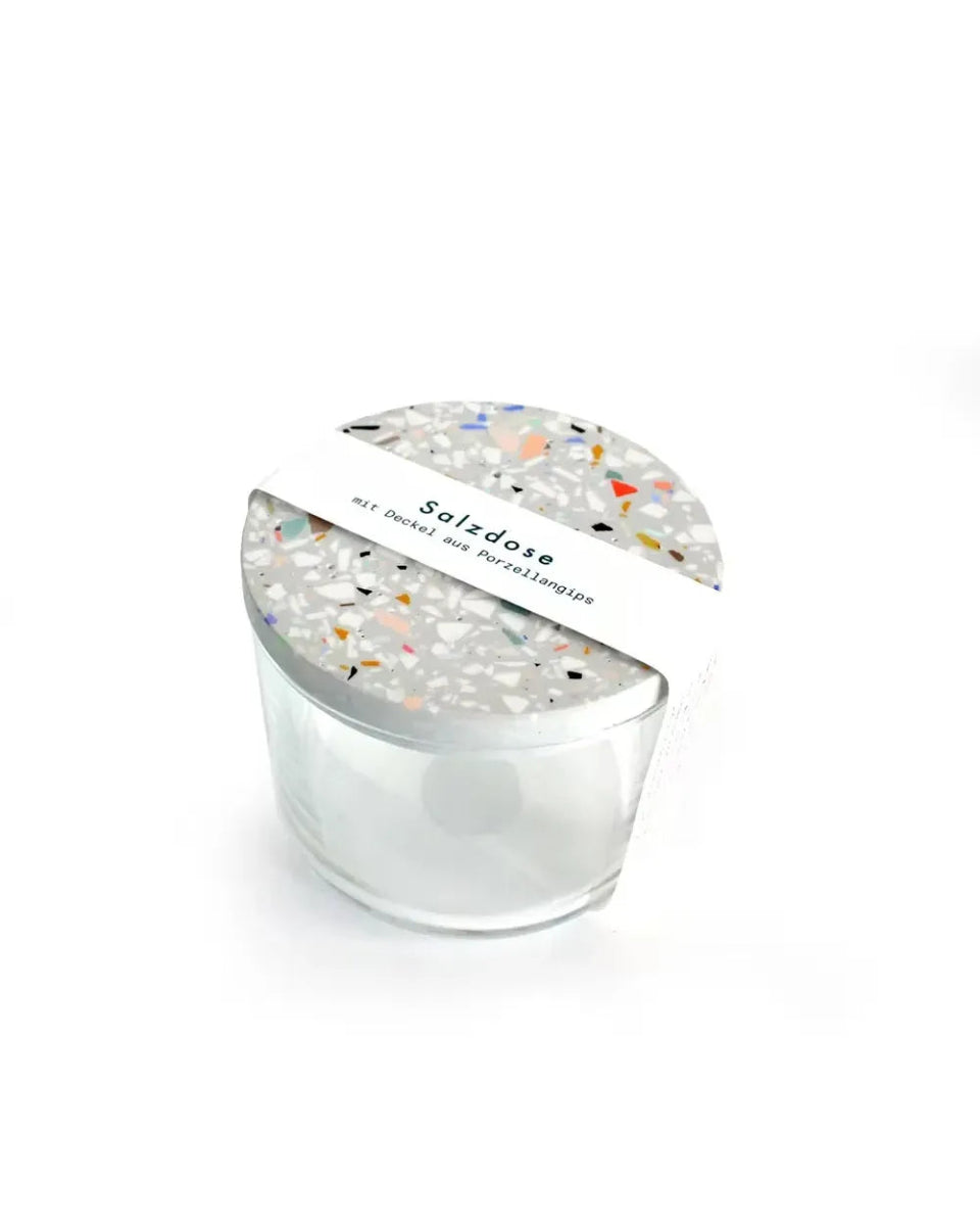 objet vague - Terrazzo Salzdose • Grau - Dose - ROSA ECK Concept Store