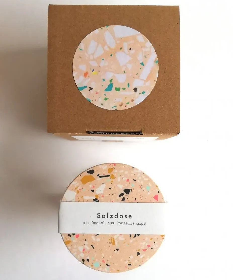 objet vague - Terrazzo Salzdose • Koralle - Dose - ROSA ECK Concept Store