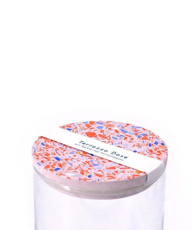 objet vague - Terrazzo Vorratsdose (700 ml) • Rosa - Dose - ROSA ECK Concept Store