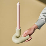 Octaevo - TEMPLO Kerzenhalter | Light Mint - ROSA ECK - Grün, ,