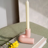 Octaevo - TEMPLO Kerzenhalter | Pink - ROSA ECK - Rosa, ,