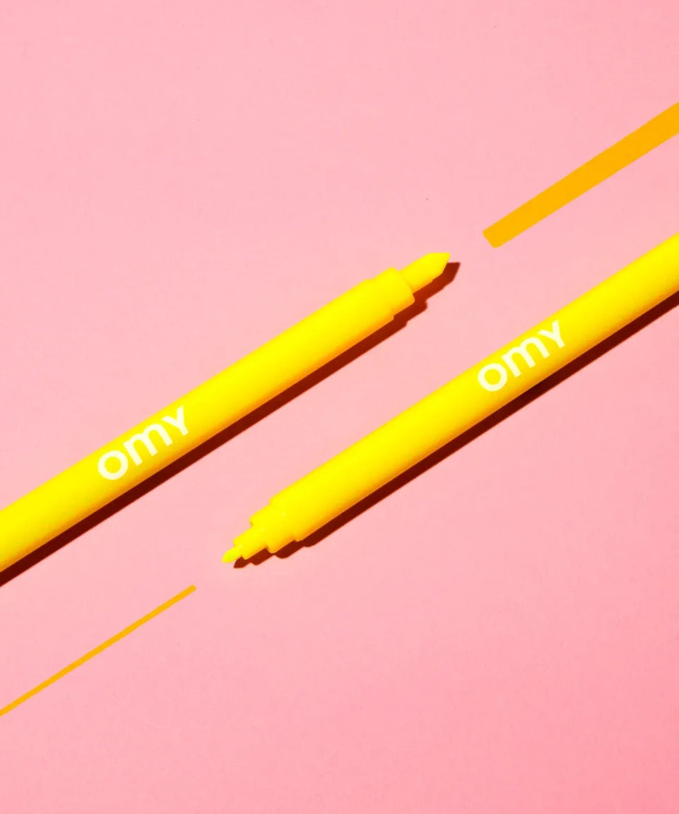 OMY - Mehrfarbige Filzstifte (9er - Set) • Fluoreszierend - Filzstift - ROSA ECK Concept Store