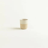 onomao - TRADITIONELL Espressobecher • Naturweiß Dipped - Espressotasse - ROSA ECK