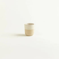 onomao - TRADITIONELL Espressobecher • Naturweiß Dipped - Espressotasse - ROSA ECK