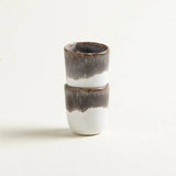 onomao - TRADITIONELL Espressobecher • Steingrau Dipped - Espressotasse - ROSA ECK
