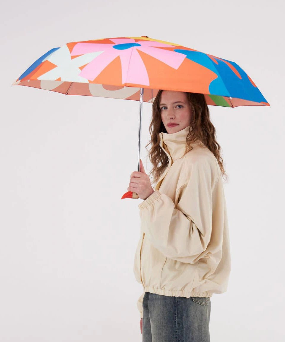 Original Duckhead - Regenschirm mit Entenkopf • Salsa Red - ROSA ECK