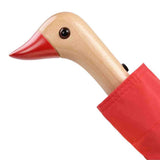 Original Duckhead - Regenschirm mit Entenkopf • Tomato Red - ROSA ECK
