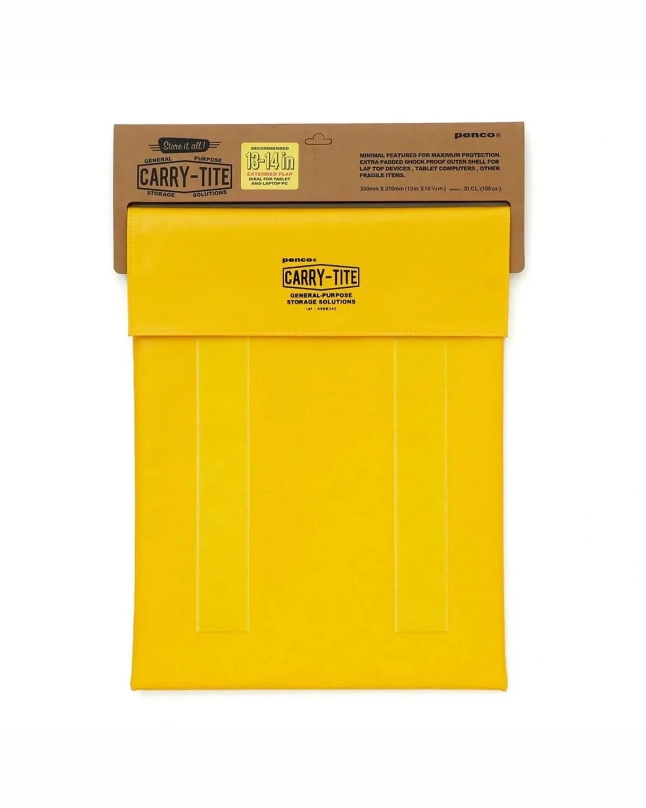 Penco - CARRY TITE Laptophülle • Yellow - ROSA ECK