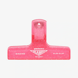 Penco - CLAMPY Große Papierklammer • Glitter Pink - ROSA ECK