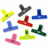 Penco - CLAMPY Große Papierklammer • Glitter Purple - ROSA ECK