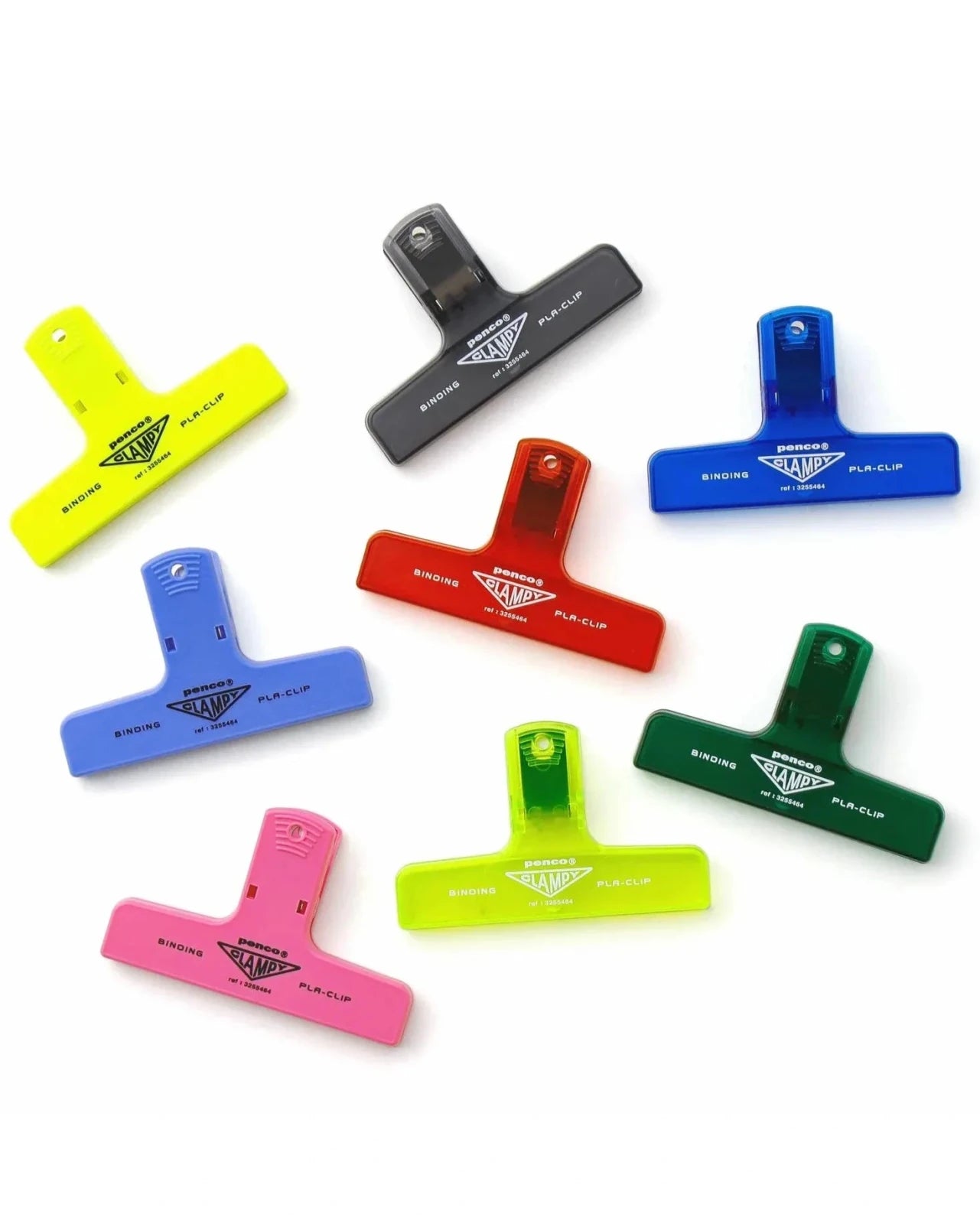 Penco - CLAMPY Große Papierklammer • Glitter Purple - ROSA ECK
